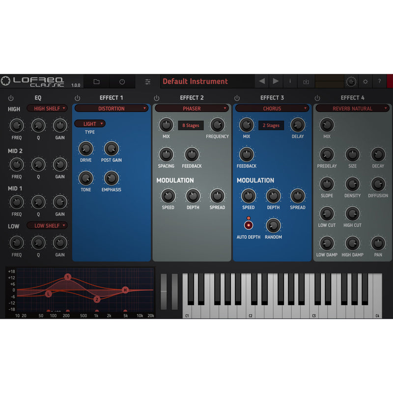 Tracktion RetroMod LoFreq Classic 11 Virtual Synthesizers Plug-in