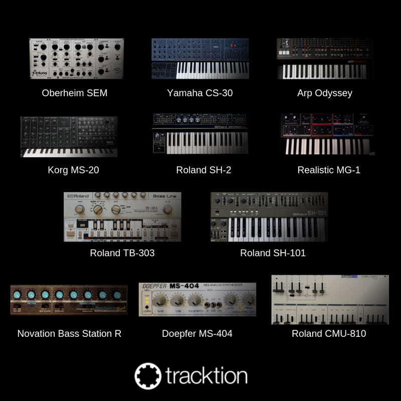 Tracktion RetroMod LoFreq Classic 11 Virtual Synthesizers Plug-in