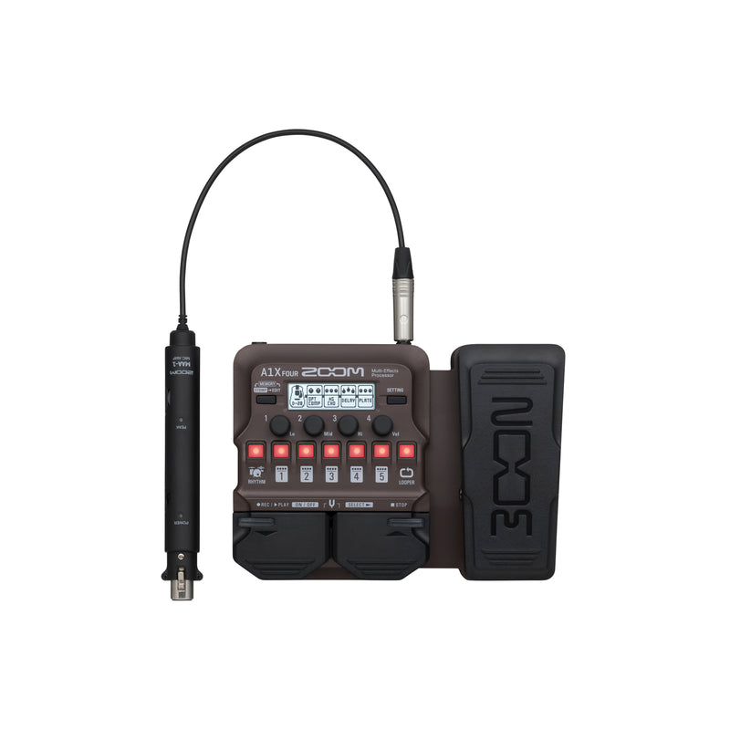 Zoom A1X FOUR Acoustic Multi-Effects Pedal w/ Expression