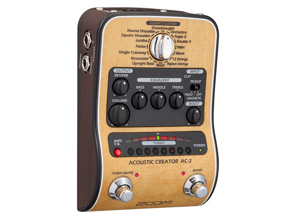 Zoom AC-2 Acoustic Creator Direct Box/Preamp - Used