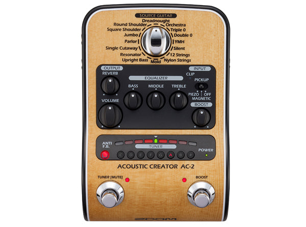 Zoom AC-2 Acoustic Creator Direct Box/Preamp - Used