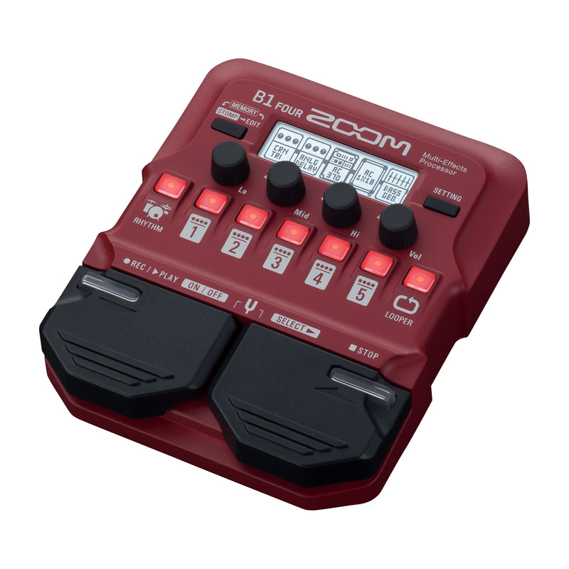 Zoom B1 FOUR Multi-Effects Processor for Bass Guitar